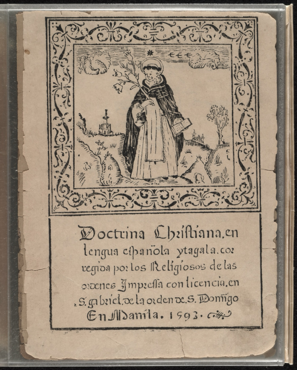 Doctrina Christiana en Lengua Española y Tagala (Christian Doctrine in Spanish and Tagalog), Manila, 1593